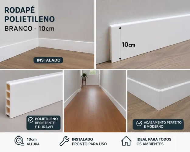 Instalação rodapé