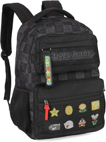 Mochila Bolsa de Costas Super Mario Juvenil Escolar Faculdade