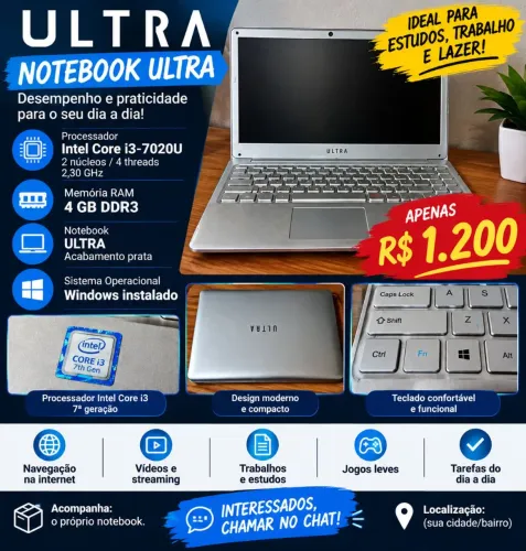 Notebook ultra Multilaser
