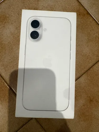 Caixa de iPhone 16 branco