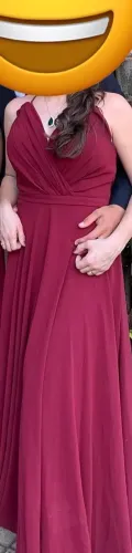 Vestido de festa Marsala 