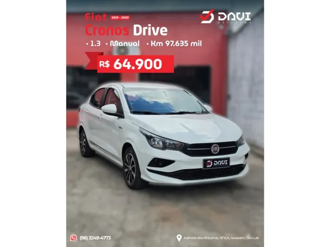 Fiat Cronos Drive 1.3 8V Flex 2020