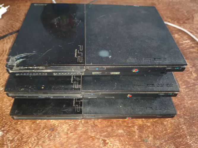 3 Playstation Slim Com Defeito 