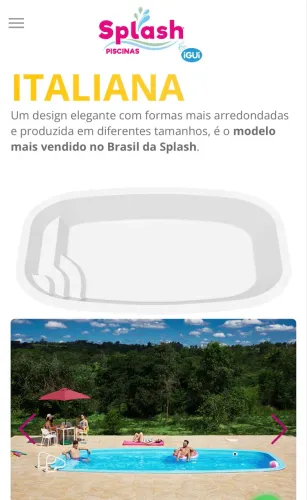 Piscina SPLASH Italiana 6m - nunca instalada