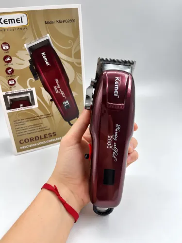 Máquina de Cortar Cabelo Profissional Kemei KM-2600 a Pronta Entrega