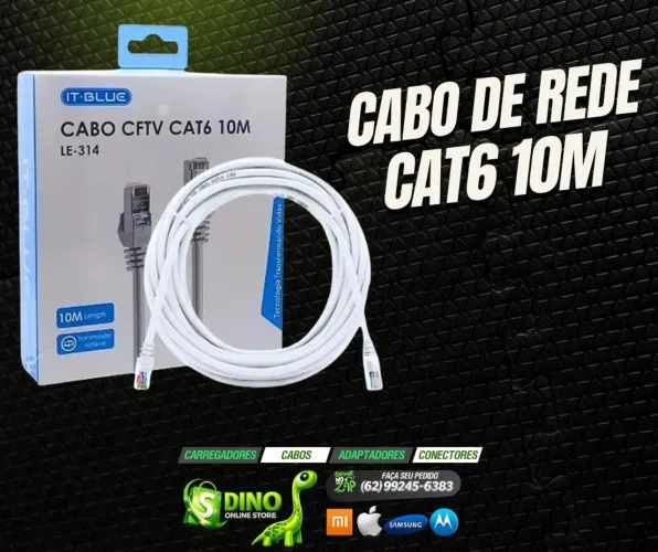 Cabo de rede cat6 10metros