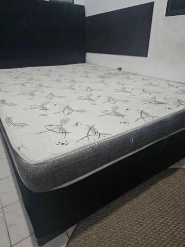 Cama box casal com colchão