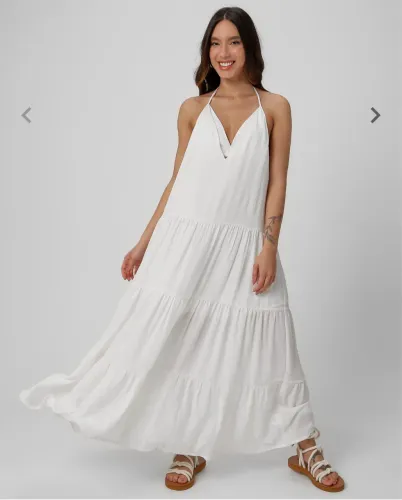 Vestido longo branco