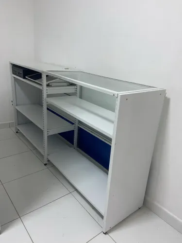 Balcão caixa em ferro 2.16mt