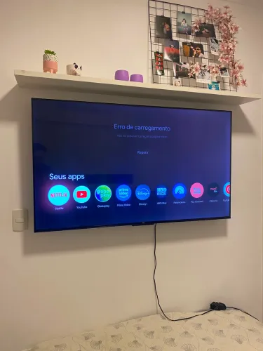 TV TCL 55 polegadas, semi nova
