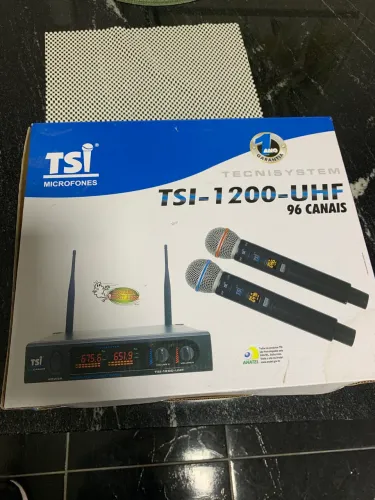 Microfone Sem Fio TSI-1200 UHF - 96 Canais | Excelente Estado