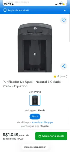 Purificador de água
