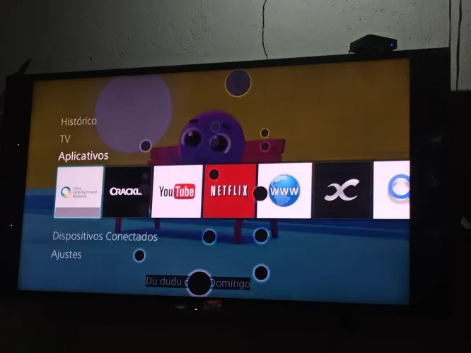 Tv 65 polegadas smart Sony com detalhes 