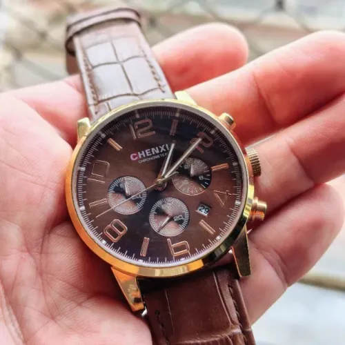 Relógio Masculino Chenxi Chronometer Marrom