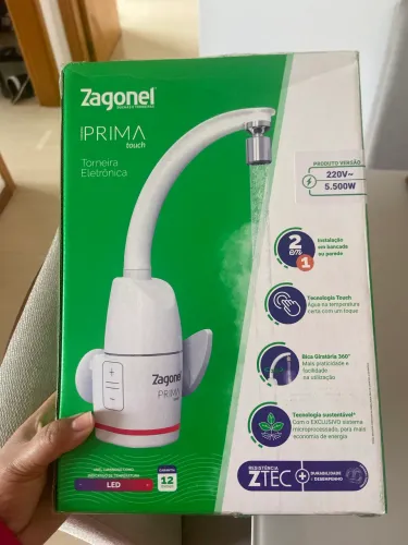 Torneira elétrica 220v zagonel prima touch