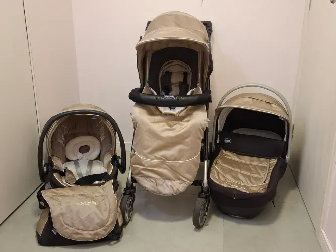Carrinho de bebê 3 em 1 Chicco