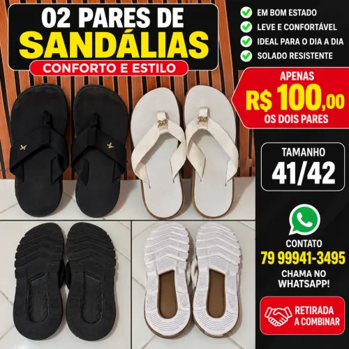 02 pares de kenner tamanho 41/42