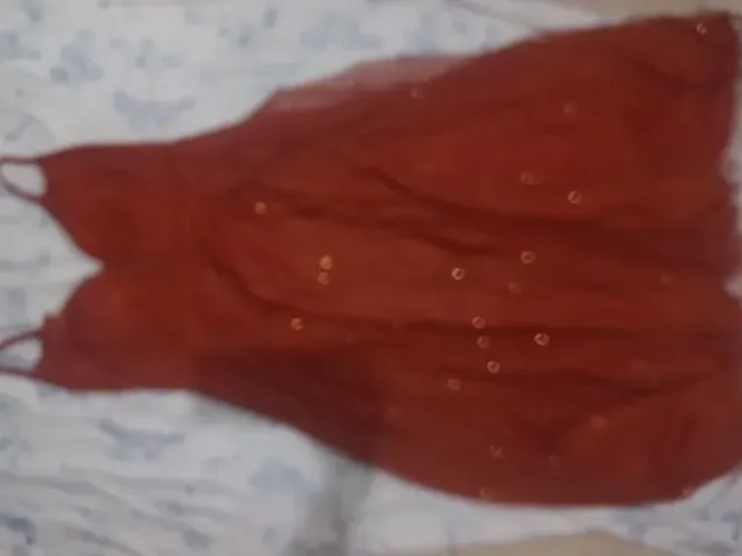 vestido madrinha terracota