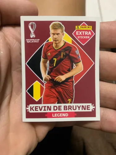 Carta da copa do mundo de 2022 do Kevin De Bruyne Legend Base rara
