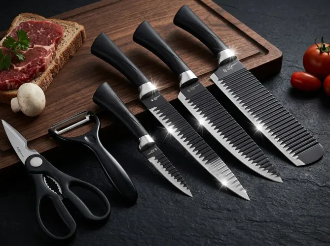 Kit Profissional 6 pçs em Aço Inox