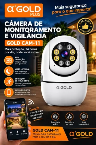 Câmera de Vigilância e Monitoramento GOLD CAM-11