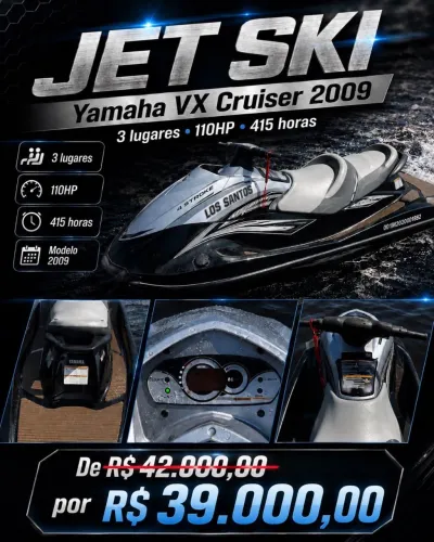Yamaha VX Cruiser 2009 - 110HP | 3 Lugares