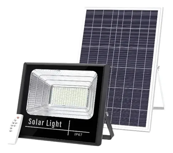 Refletor Led Placa Solar 100w Prova D'agua Ip67 Branco Frio - Somague