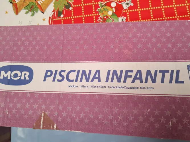 Piscina infantil 1500 litros Mor completa acompanha forro e capa 
