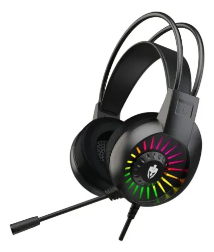 Headset Gamer Fone De Ouvido Evolut Eg313 Dyn Usb 7.1 Preto