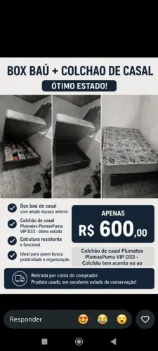 Cama box casal
