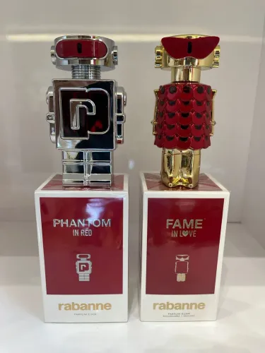 Perfume Phantom Red & Fame In Love (R$670,00 CADA).
