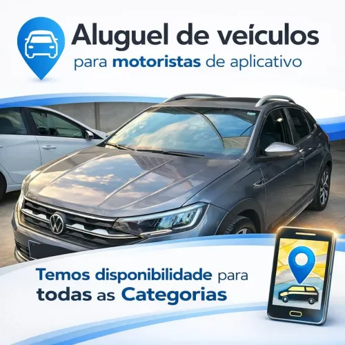 ALUGUEL DE VEICULOS TODAS AS MODALIDADES PARA APLICATIVOS.