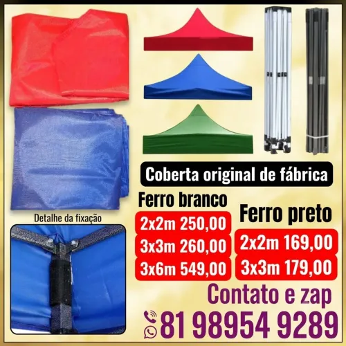 Lona para tenda coberta originais de fábrica