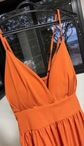 Vestido Longo de festa TERRACOTA