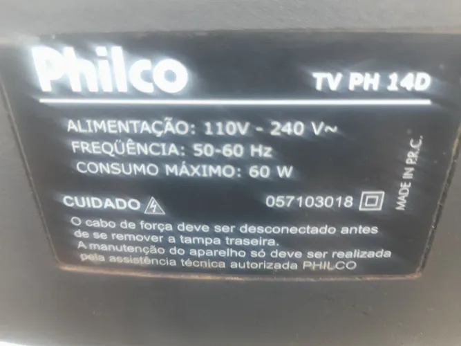 Tv tubo 14 pol philco ph14D