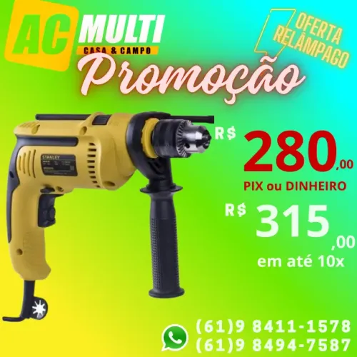 Furadeira de impacto 13mm 1/2'' 700W - VVR- 220V SDH700B2 Stanley