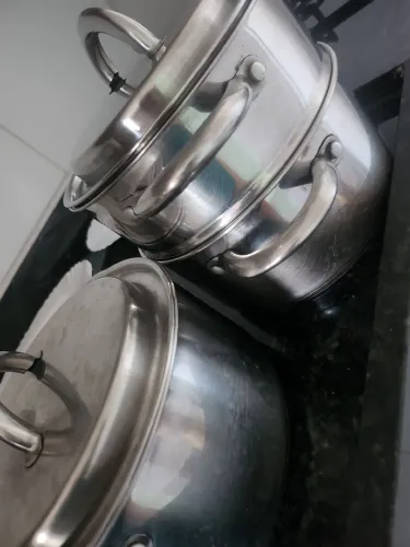 2 Panela de Inox, 50 reais!