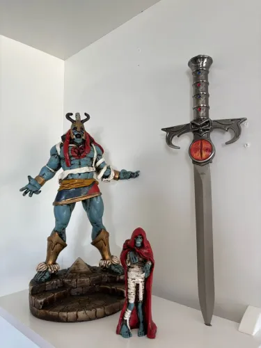 Colecionável Thundercats - Mumm-ra - Thundercats  - Resina  35 Cm e Espada Justiceira