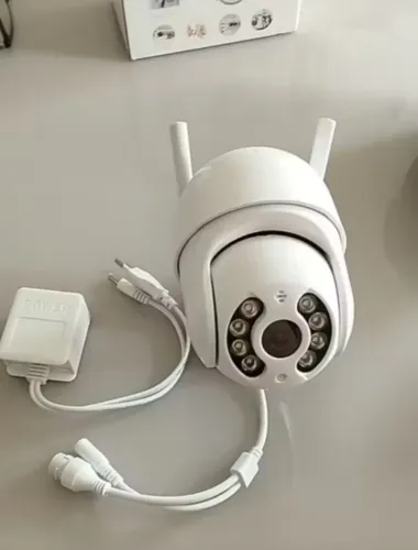 Câmera 2.4g Banda Dupla Sem Fio Wifi Cor PTZ De Segurança IP 360 Visão Noturna.