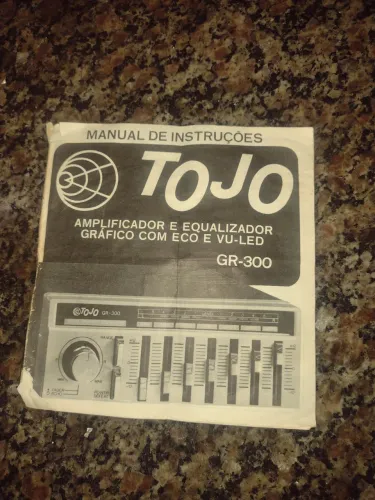 Tojo Gr 300 manual de instruções