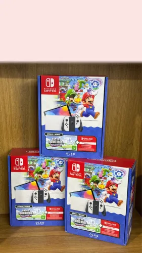 Nintendo Switch Oled +Super Marios Bros Wonder - Novo na caixa