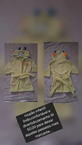 Roupão infantil, para qualquer ocasião, lindo e confortável