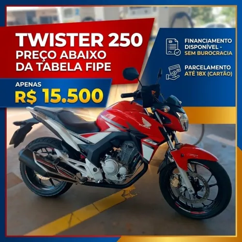 Twister 250cc Abaixo da tabela fipe