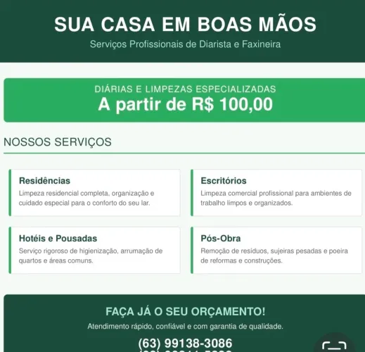 Diarista e faxineira
