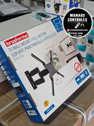 Suporte de 23 a 75 polegadas por R$200 reais valor a vista 