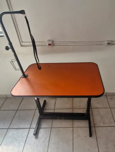 MESA TOSA LARANJA AJUSTE DE ALTURA