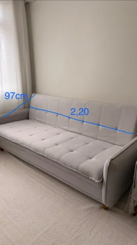 Sofá cama Slim 2,20m - Seminovo e Impermeabilizado