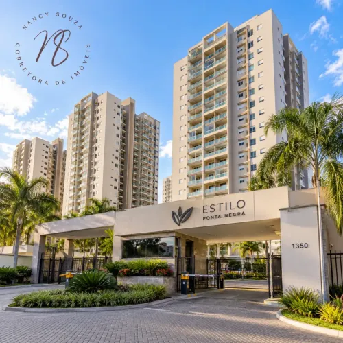 Apartamento Garden com 2 Quartos para Locação Estilo Ponta Negra