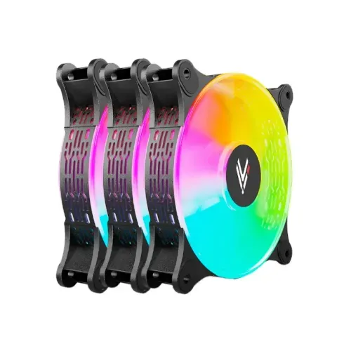 Kit Fan Com 3 Unidades Hilevel LITE ARGB com Controlador
