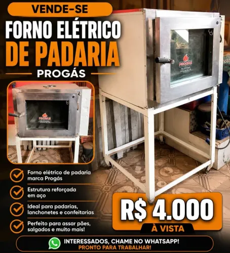 Forno elétrico padaria